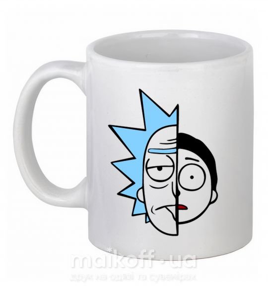 Чашка керамическая Rick and Morty Белый фото