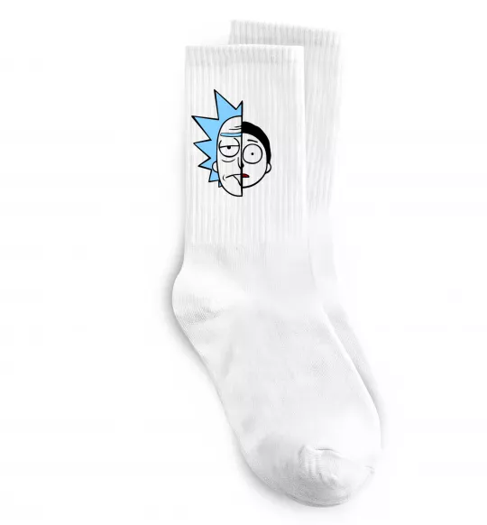 Носки Rick and Morty Белый фото
