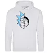 Мужская толстовка (худи) Rick and Morty Серый меланж Мужская толстовка (худи) Rick and Morty Серый меланж фото