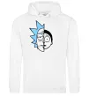 Женская толстовка (худи) Rick and Morty Белый фото