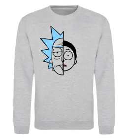 Світшот Rick and Morty Сірий меланж фото