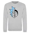 Свитшот Rick and Morty Серый меланж фото