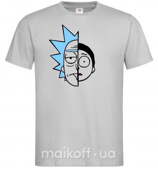 Мужская футболка Rick and Morty Серый фото