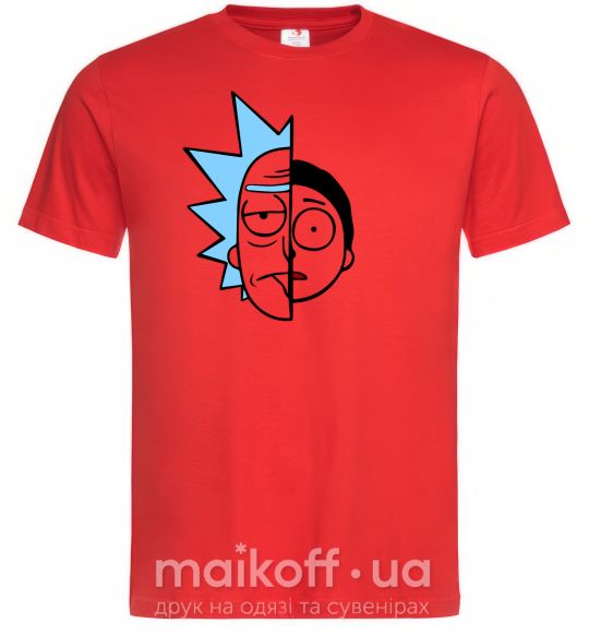 Мужская футболка Rick and Morty Красный фото