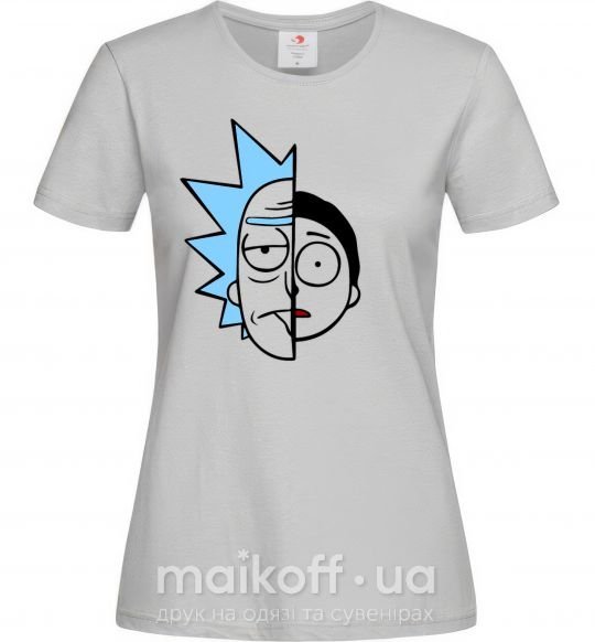 Женская футболка Rick and Morty Серый фото