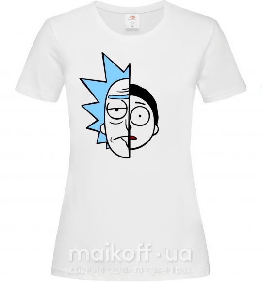 Женская футболка Rick and Morty Белый фото