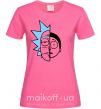 Жіноча футболка Rick and Morty Яскраво-рожевий фото