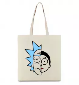 Эко-сумка Rick and Morty Бежевый фото