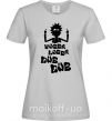 Жіноча футболка Rick WUBBA LUBBA DUB DUB Сірий фото
