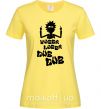 Женская футболка Rick WUBBA LUBBA DUB DUB Лимонный фото
