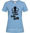 Жіноча футболка Rick WUBBA LUBBA DUB DUB Блакитний фото
