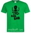Мужская футболка Rick WUBBA LUBBA DUB DUB Зеленый фото