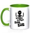 Чашка з кольоровою ручкою Rick WUBBA LUBBA DUB DUB Зелений фото