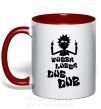 Чашка с цветной ручкой Rick WUBBA LUBBA DUB DUB Красный фото