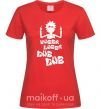 Женская футболка Rick WUBBA LUBBA DUB DUB Красный фото