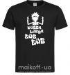 Мужская футболка Rick WUBBA LUBBA DUB DUB Черный фото