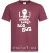 Мужская футболка Rick WUBBA LUBBA DUB DUB Бордовый фото