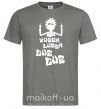 Чоловіча футболка Rick WUBBA LUBBA DUB DUB Графіт фото