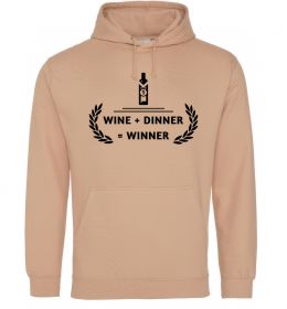 Женская толстовка (худи) wine dinner winner