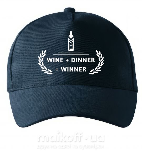 Кепка wine dinner winner Темно-синій фото