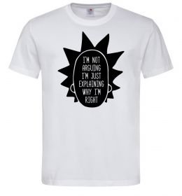 Мужская футболка Рік і Морті im not arguing силует