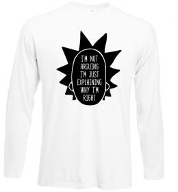 Лонгслив Рік і Морті im not arguing силует