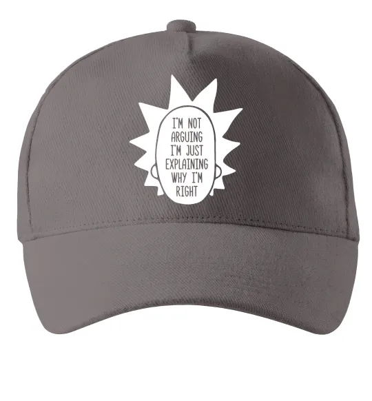 Кепка Рік і Морті im not arguing силует Сірий фото