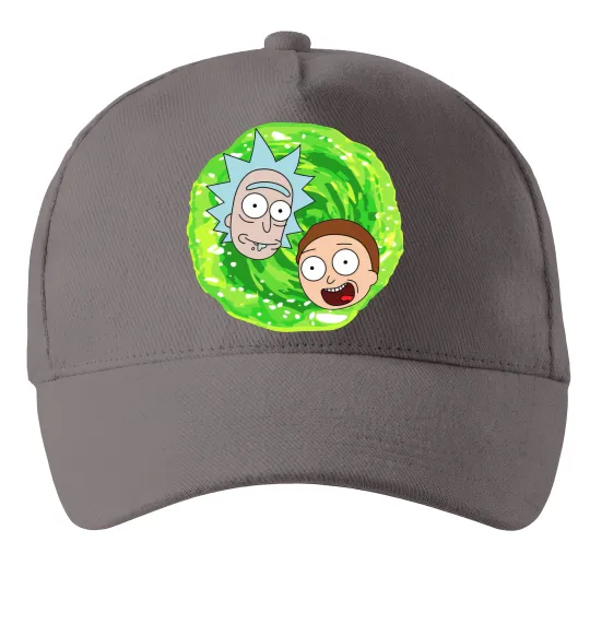 Кепка Рік і Морті RIck and Morty портал Сірий фото