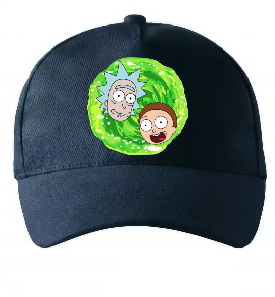 Кепка Рік і Морті RIck and Morty портал Темно-синій фото