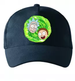 Кепка Рік і Морті RIck and Morty портал Темно-синий фото