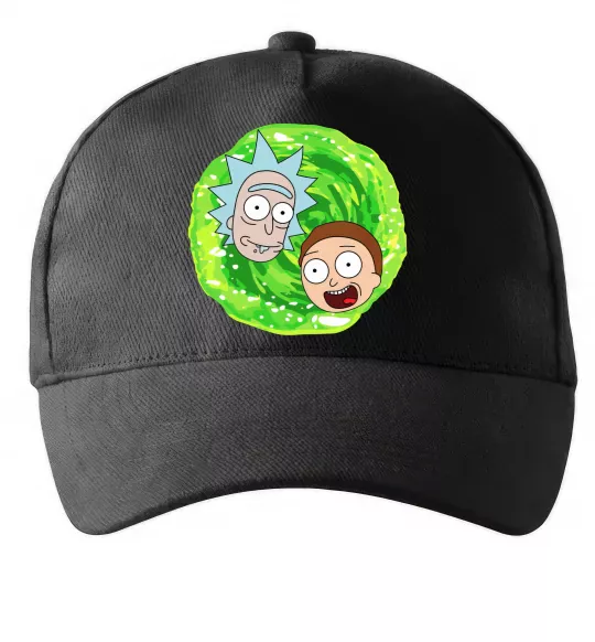 Кепка Рік і Морті RIck and Morty портал Чорний фото