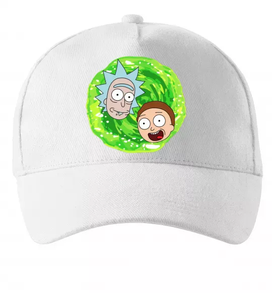Кепка Рік і Морті RIck and Morty портал Білий фото