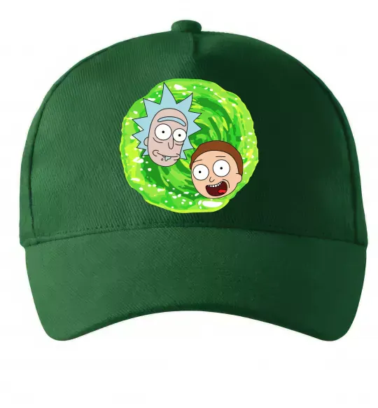 Кепка Рік і Морті RIck and Morty портал Темно-зелений фото