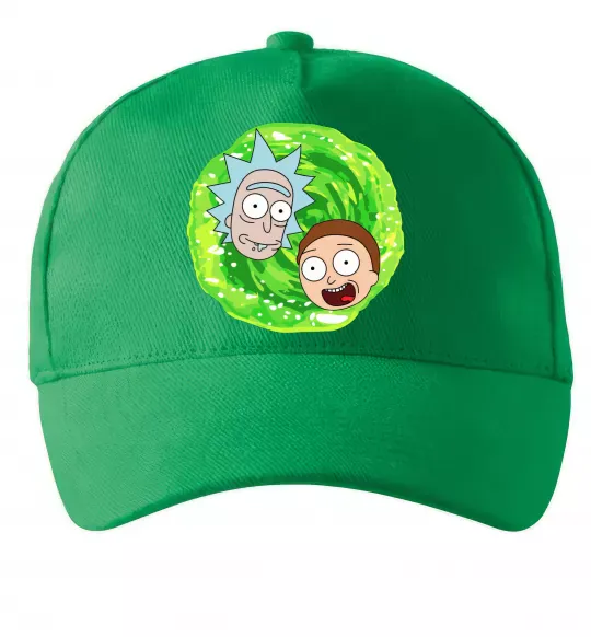 Кепка Рік і Морті RIck and Morty портал Зелений фото