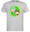 Чоловіча футболка Рік і Морті RIck and Morty портал Сірий фото