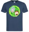 Чоловіча футболка Рік і Морті RIck and Morty портал Темно-синій фото