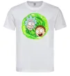 Чоловіча футболка Рік і Морті RIck and Morty портал Білий фото