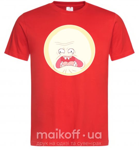 Мужская футболка Рик и Морти солнце кричи цуи Красный фото