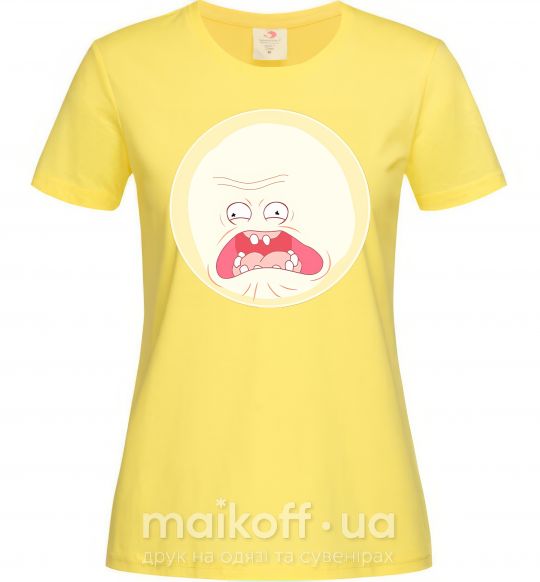 Жіноча футболка Рик и Морти солнце кричи цуи Лимонний фото