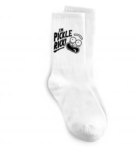 Носки Pickle Rick Белый фото