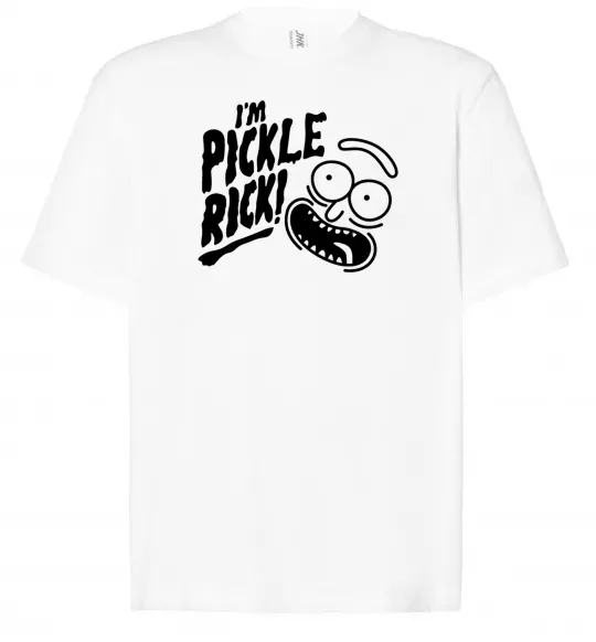 Футболка Оверсайз Pickle Rick Белый фото