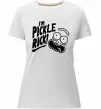 Женская премиум футболка Pickle Rick Белый фото