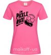 Женская футболка Pickle Rick Ярко-розовый фото