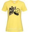 Жіноча футболка Pickle Rick Лимонний фото