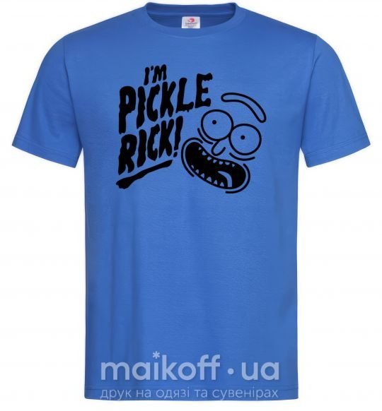Мужская футболка Pickle Rick Ярко-синий фото