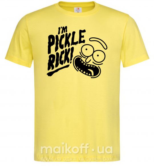 Мужская футболка Pickle Rick Лимонный фото