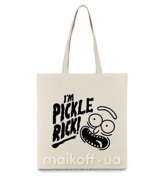 Еко-сумка Pickle Rick Бежевий фото
