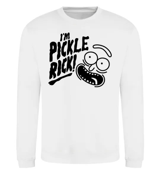 Свитшот Pickle Rick Белый фото