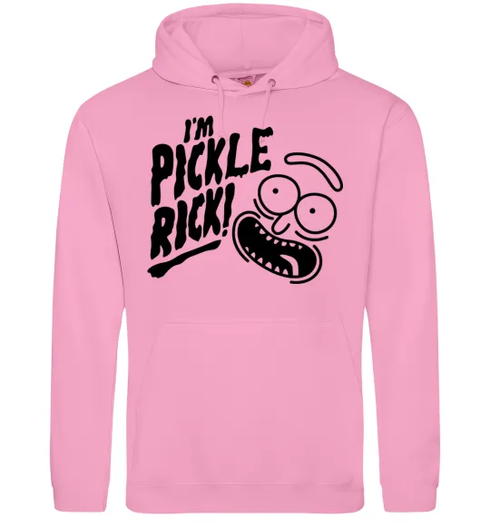 Женская толстовка (худи) Pickle Rick Розовый фото