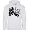 Женская толстовка (худи) Pickle Rick Серый меланж Женская толстовка (худи) Pickle Rick Серый меланж фото